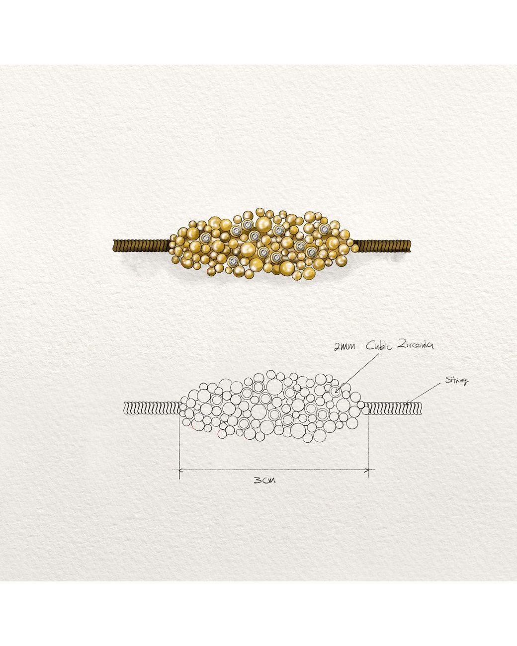 Martina Rozenberg Smira Jewelry Brown Whirl Bracelet