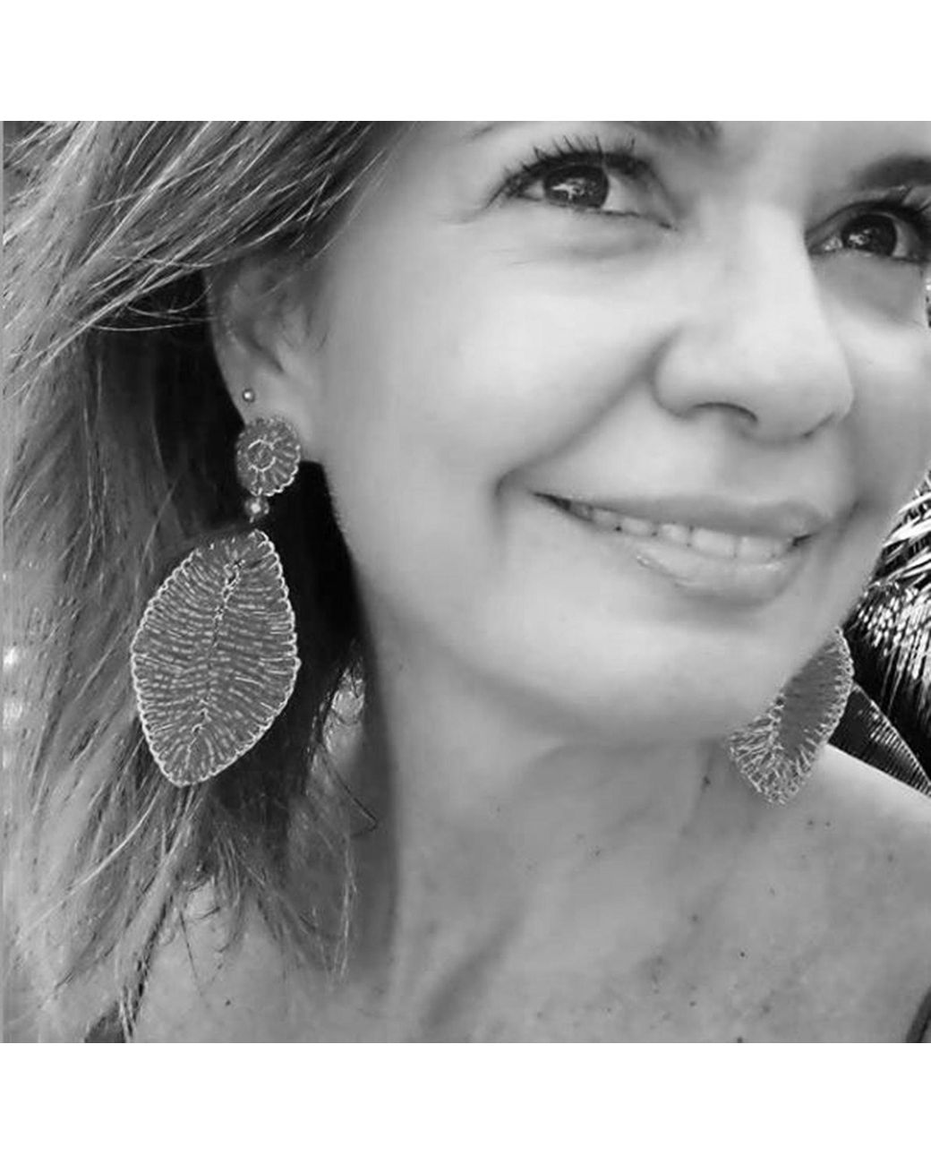 Lavish by Tricia Milaneze Metallic Neutrals Vintage Leaf Handmade Crochet Earrings