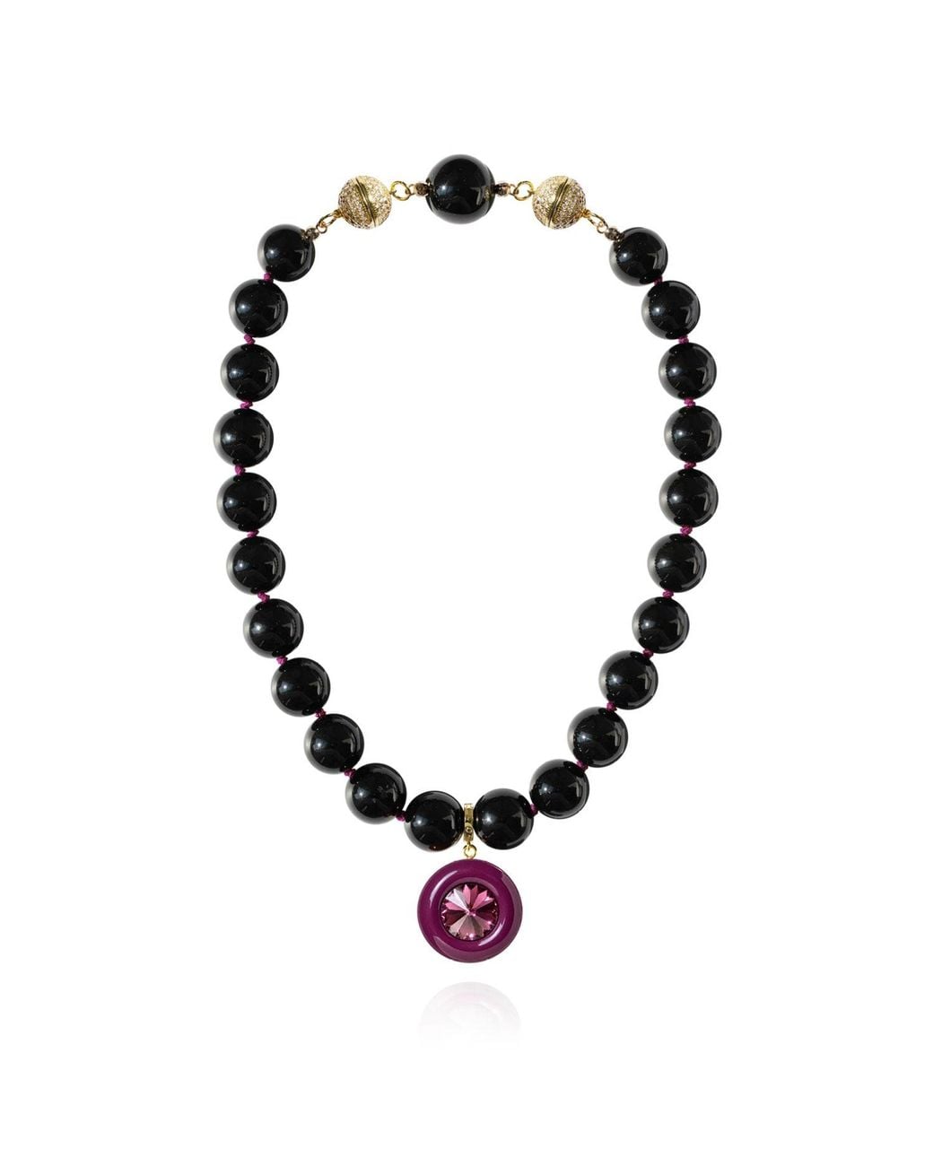 Saule Label Black Lola Onyx Necklace