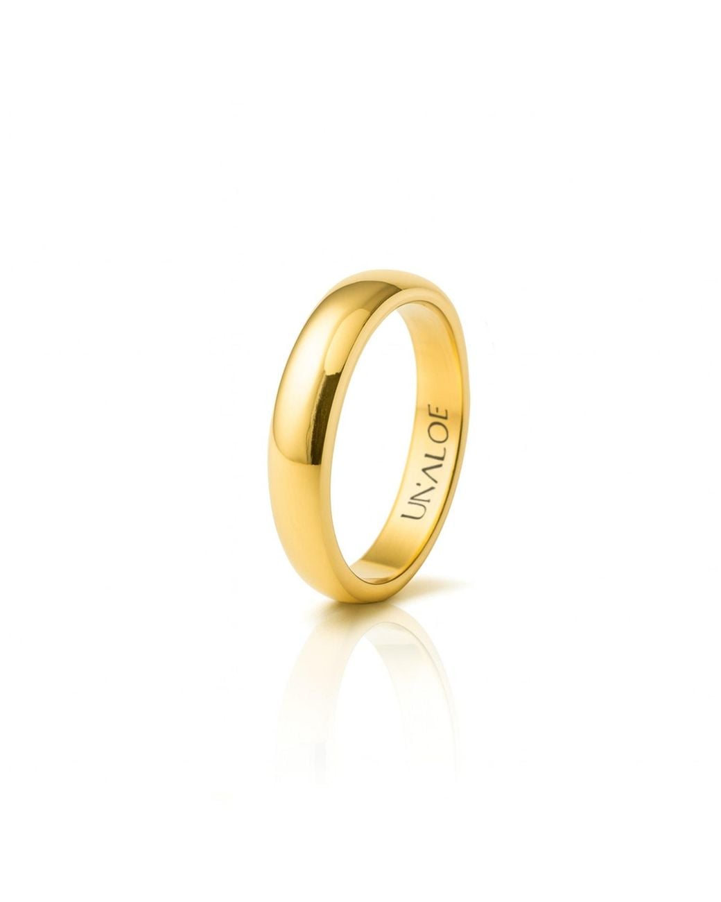 Unaloe Metallic Smooth And Bold Sterling Band For With Plating: Grace With Personality for men