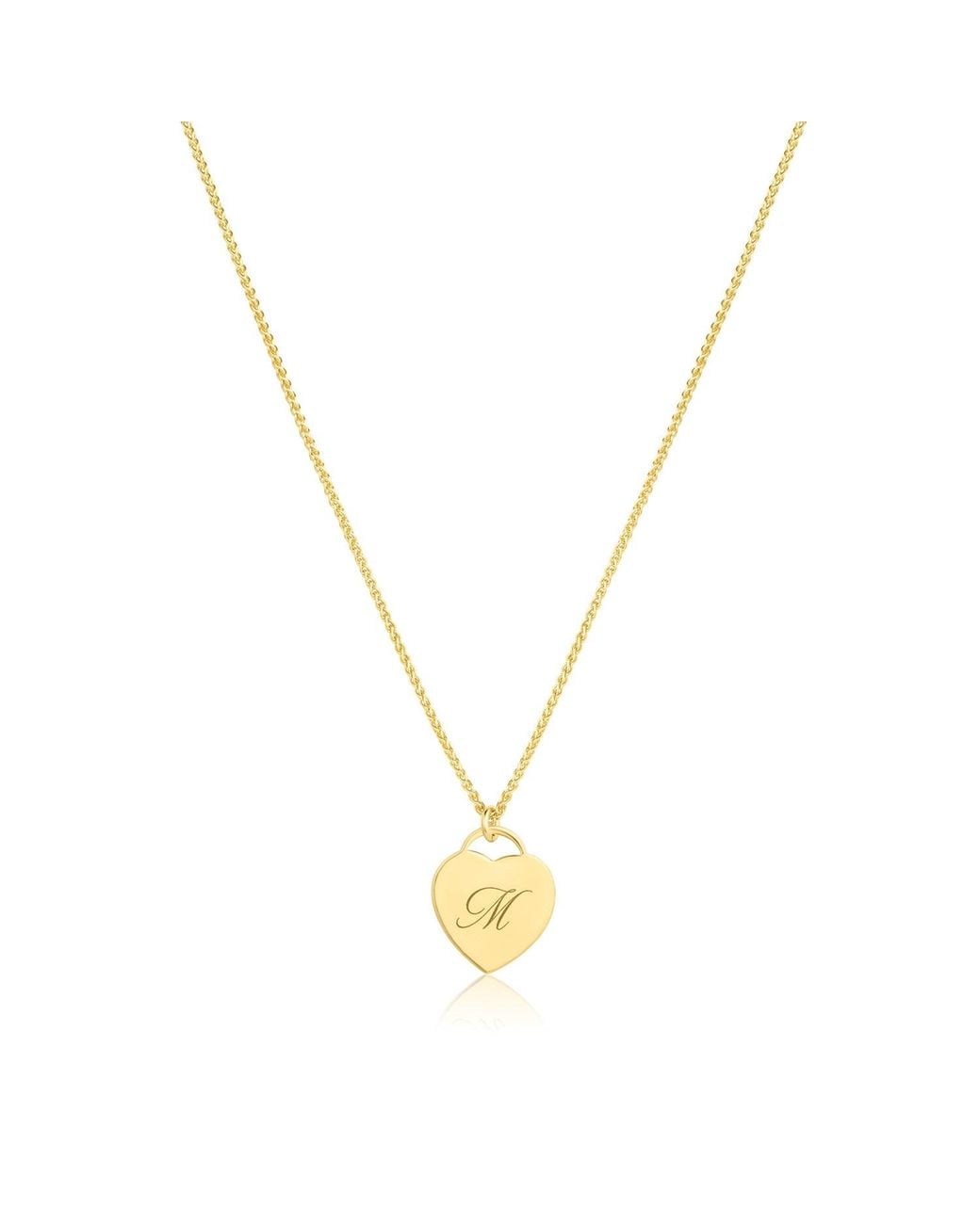 SET & STONES Metallic Alice Initial Necklace