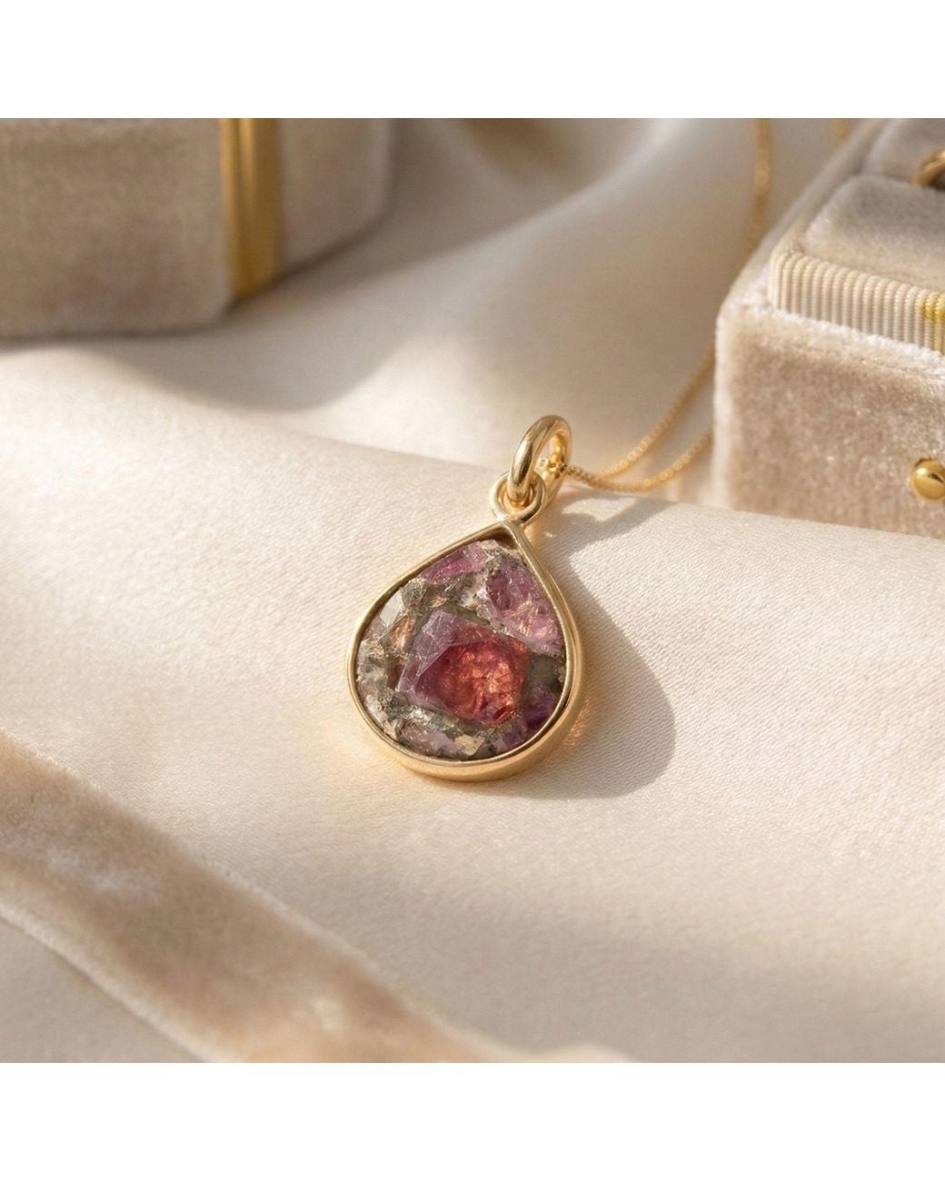 Sophelia Metallic Plated Tourmaline October Birthstone Fine Necklace