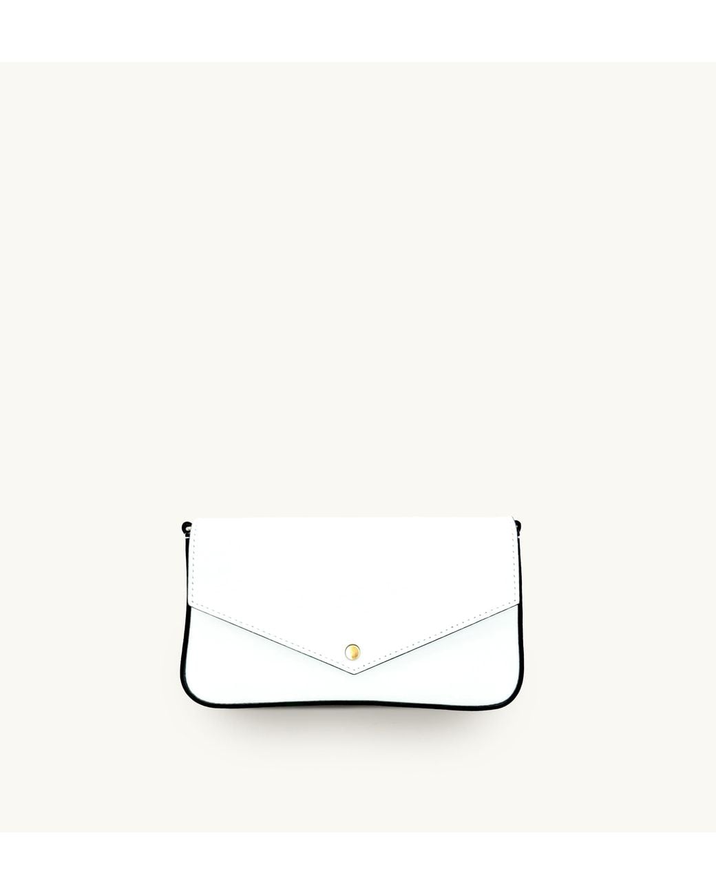 Apatchy London White The Munro Leather Shoulder Bag