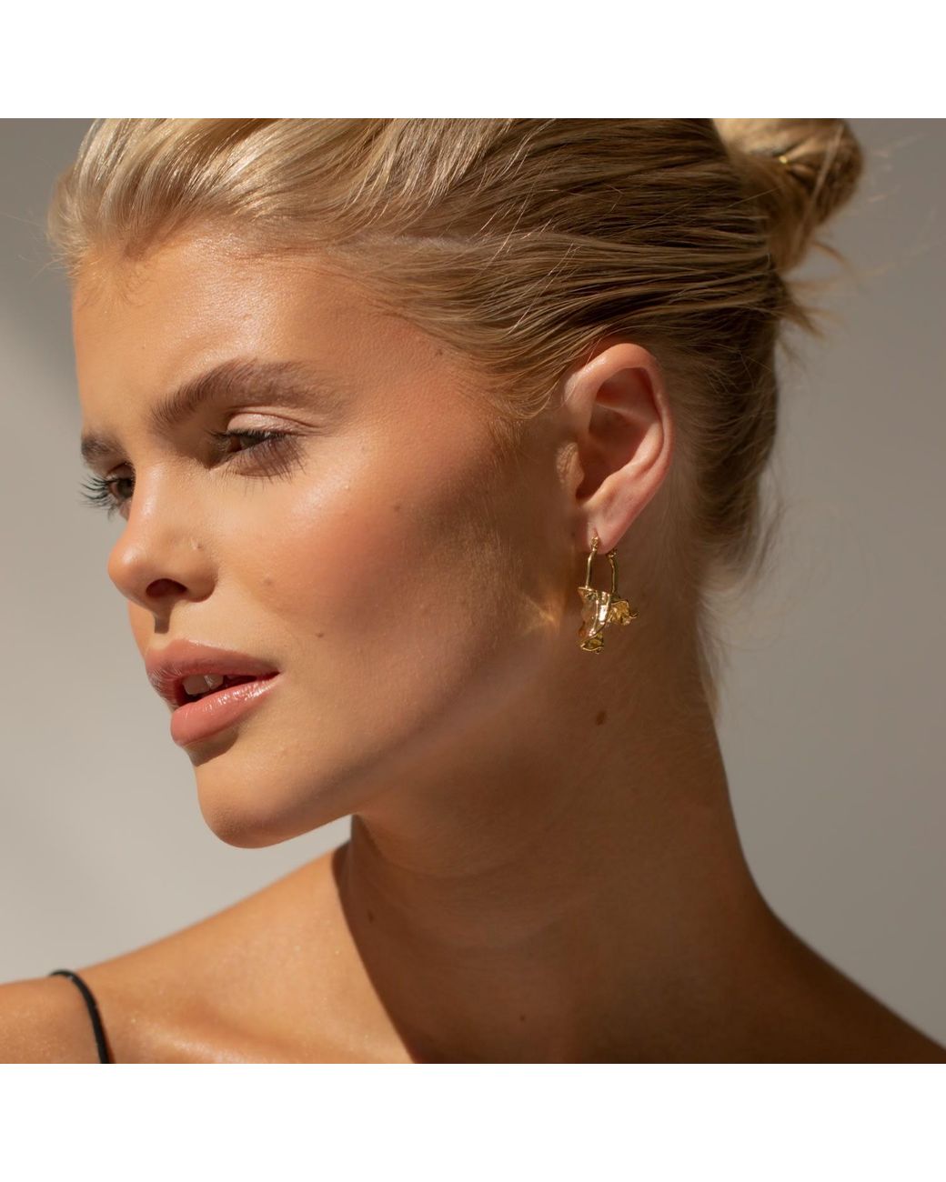 Arctic Fox & Co. Metallic Arya Molten Nugget Earrings