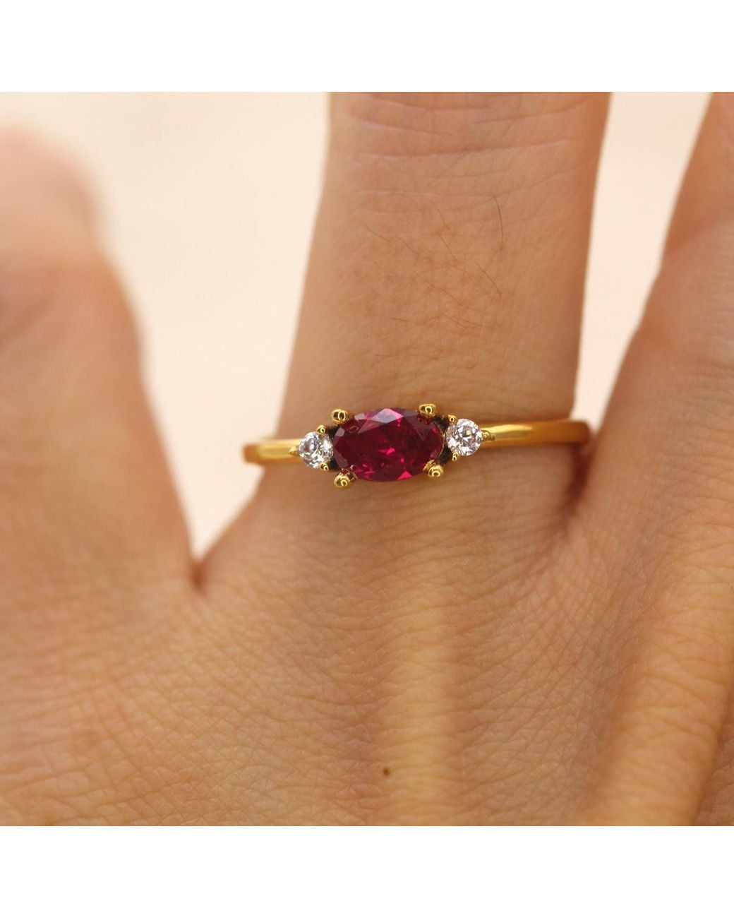 VicStoneNYC Fine Jewelry Yellow Natural Oval Ruby And Diamond Ring