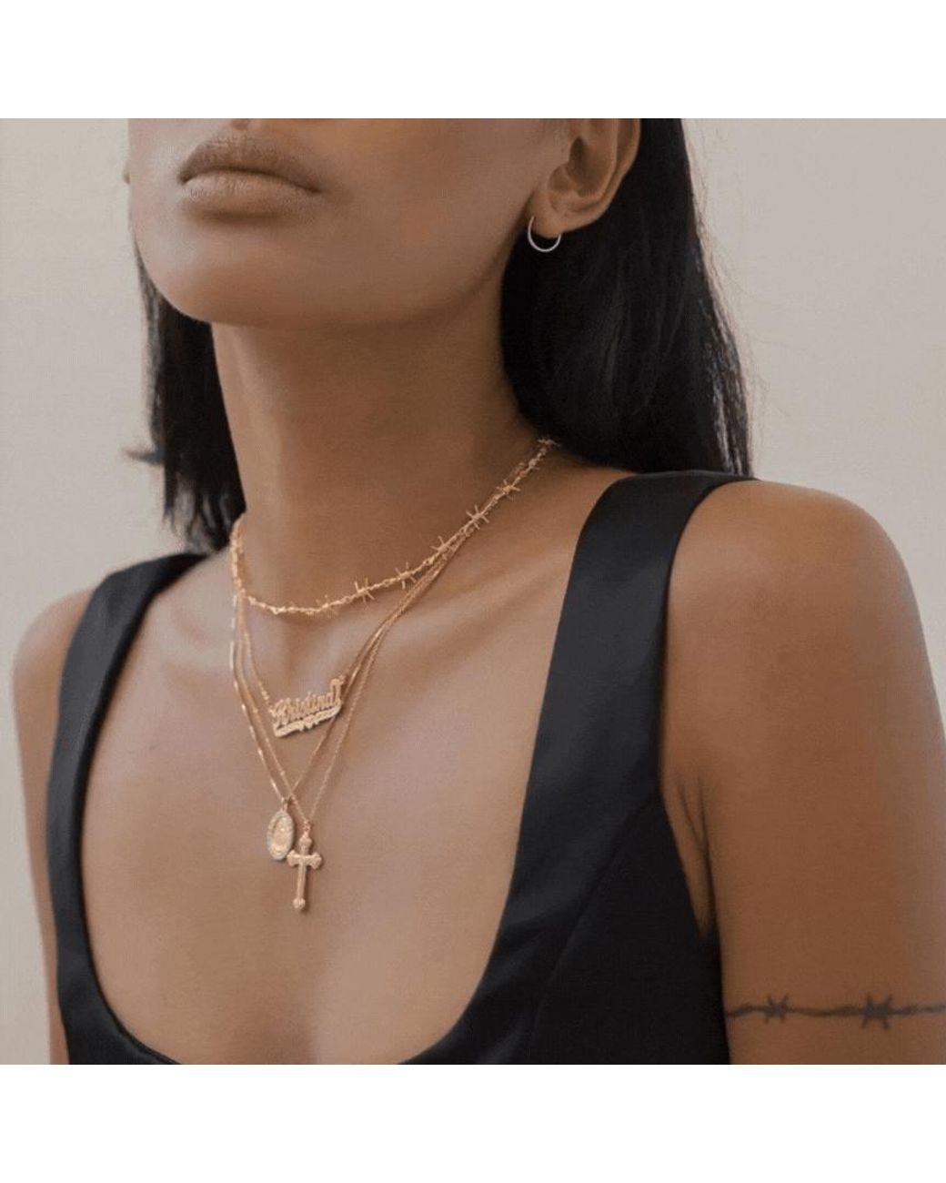 The M Jewelers Metallic The Barb Wire Choker Danielle Guizio X