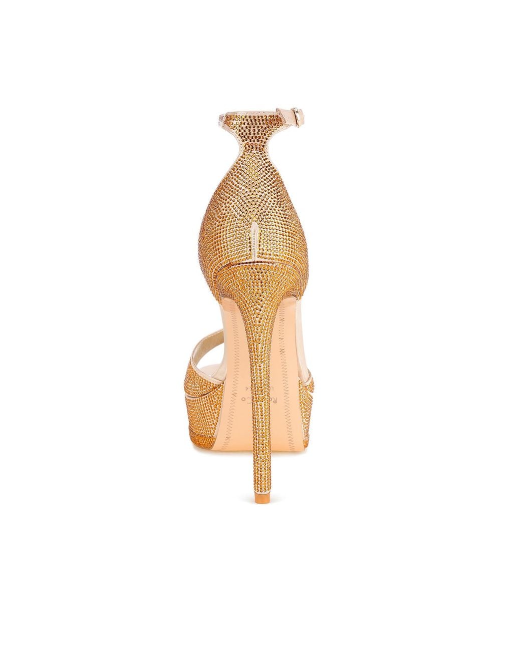 Rag & Co Green Alaya Rhinestones High Stiletto Heel Sandals