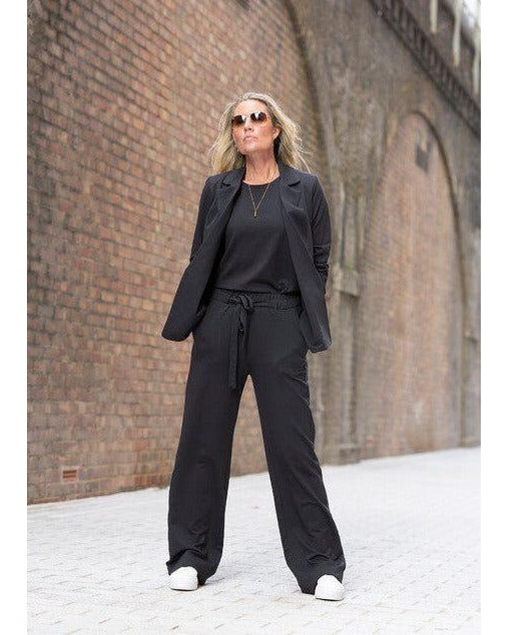 Weartwo London Black Circe Soft Blazer, Charcoal