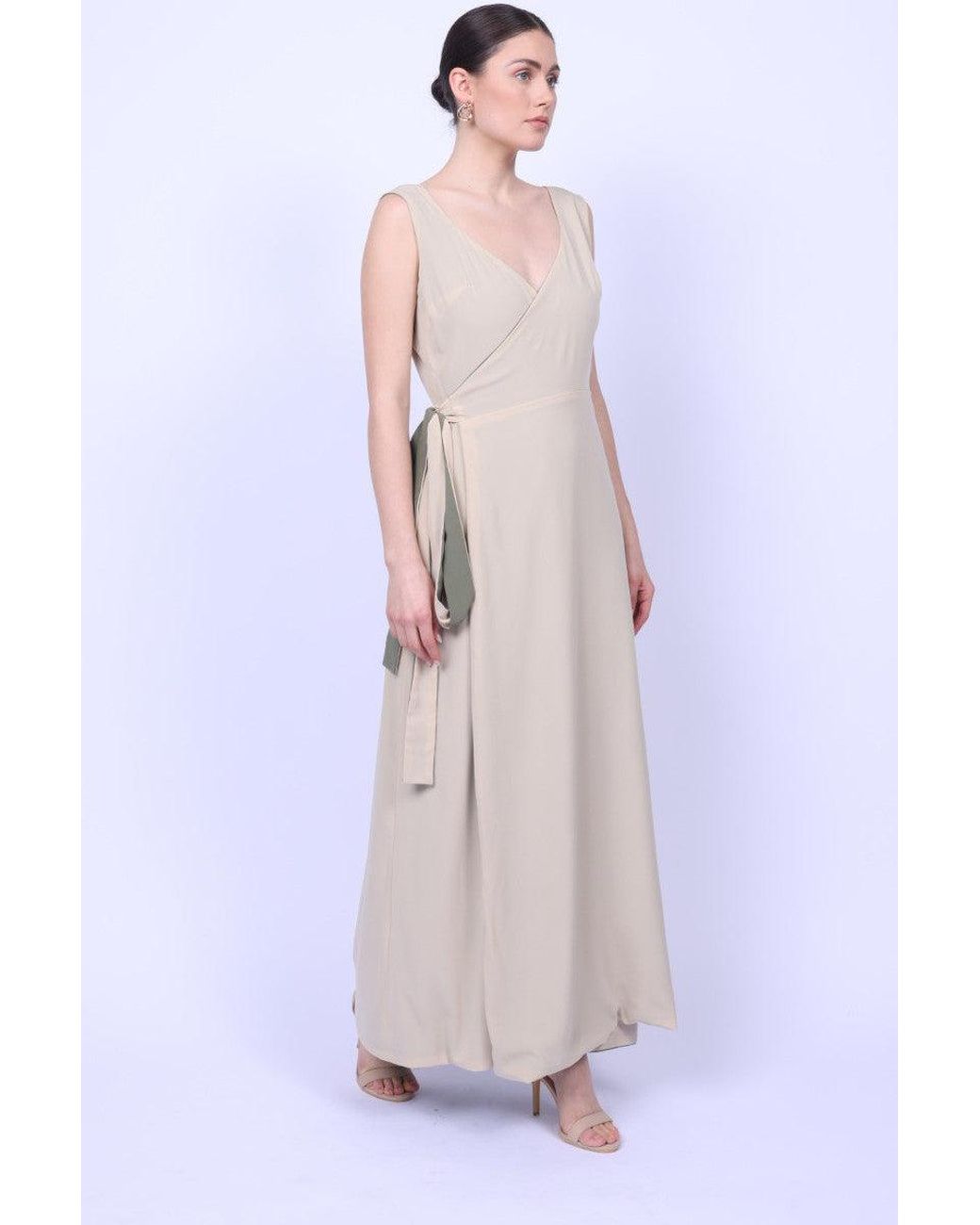Mary Dickow Green Neutrals Malaika Dress