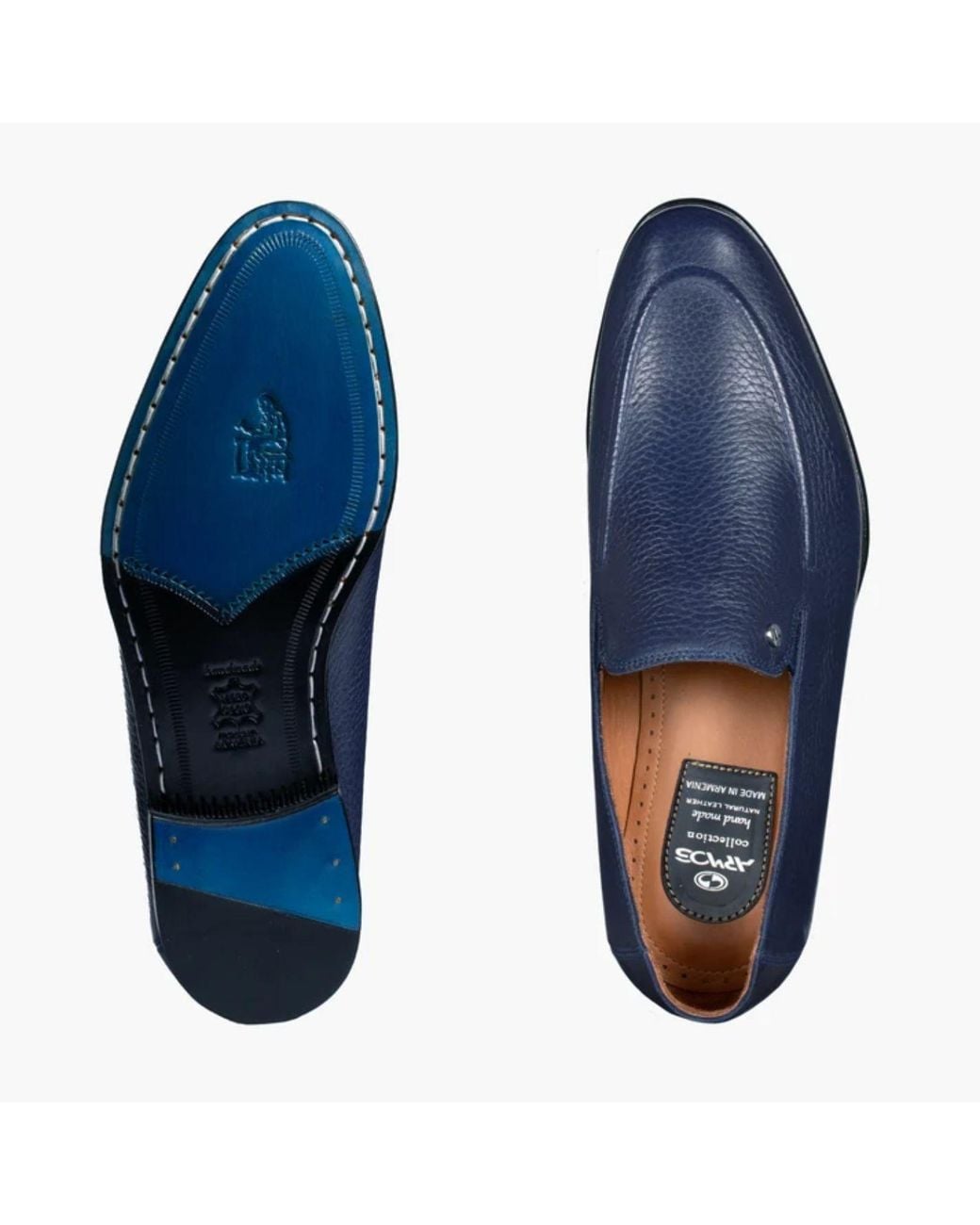 Armos Blue Deer Leather Loafer for men
