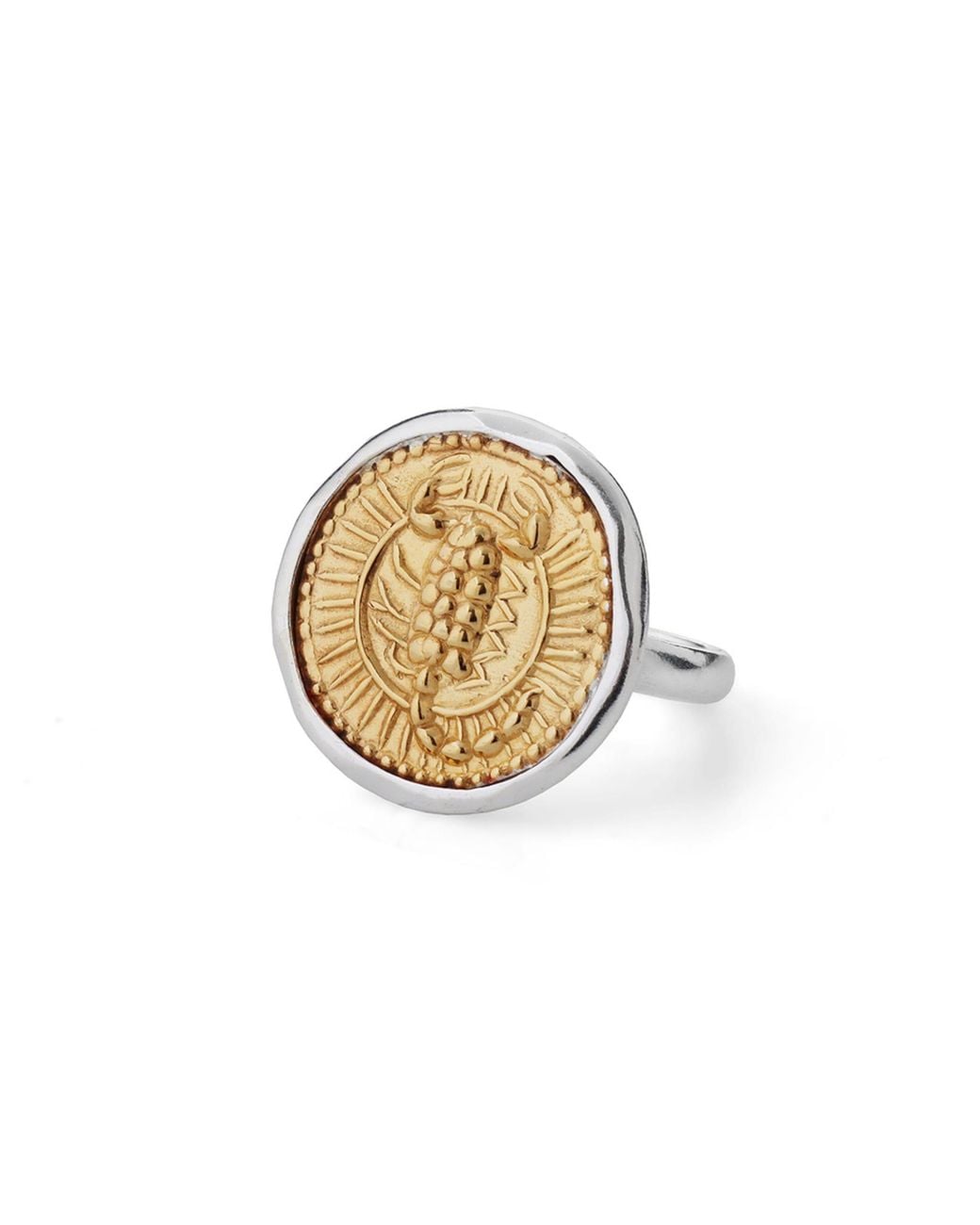 Goddess Charms Metallic Scorpio Zodiac Ring