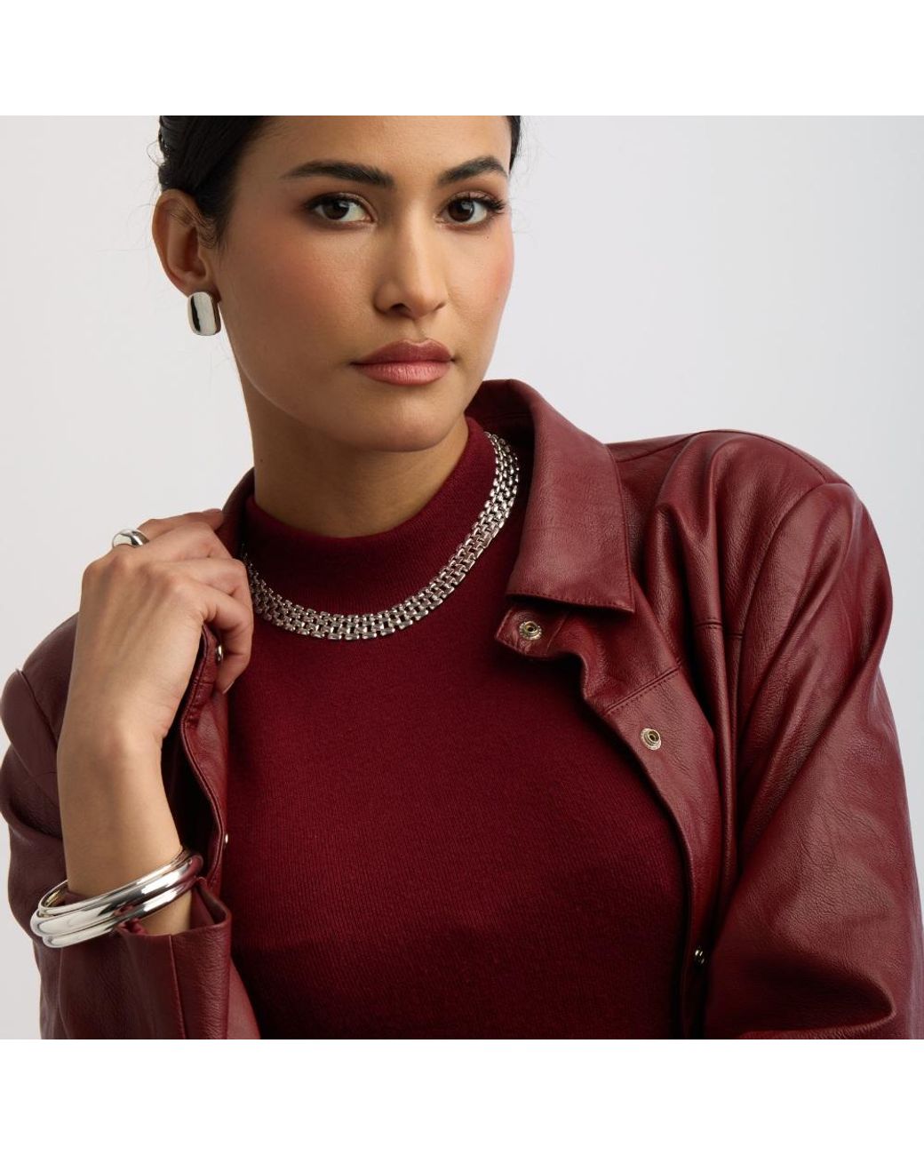 Argento Vivo Metallic Panthera Link Necklace