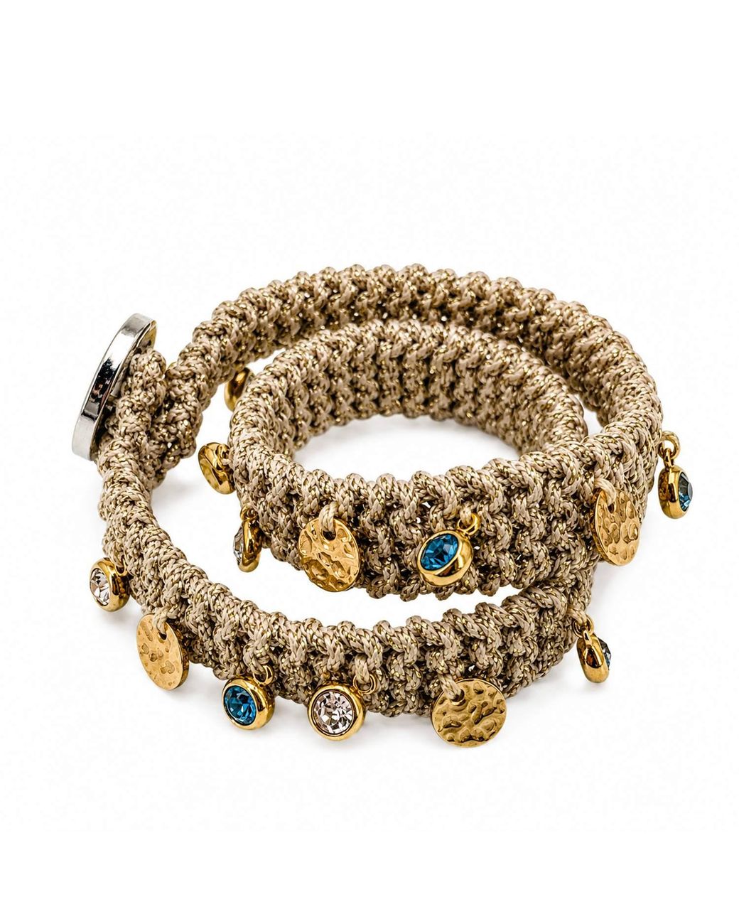 Hilo De Mar Metallic Double Bracelet