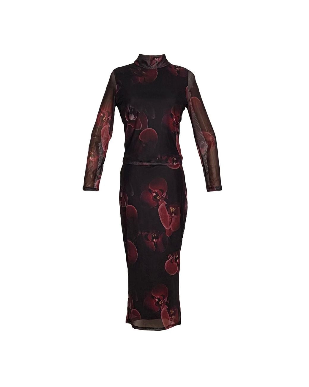 Jennafer Grace Red Lucy Pencil Skirt