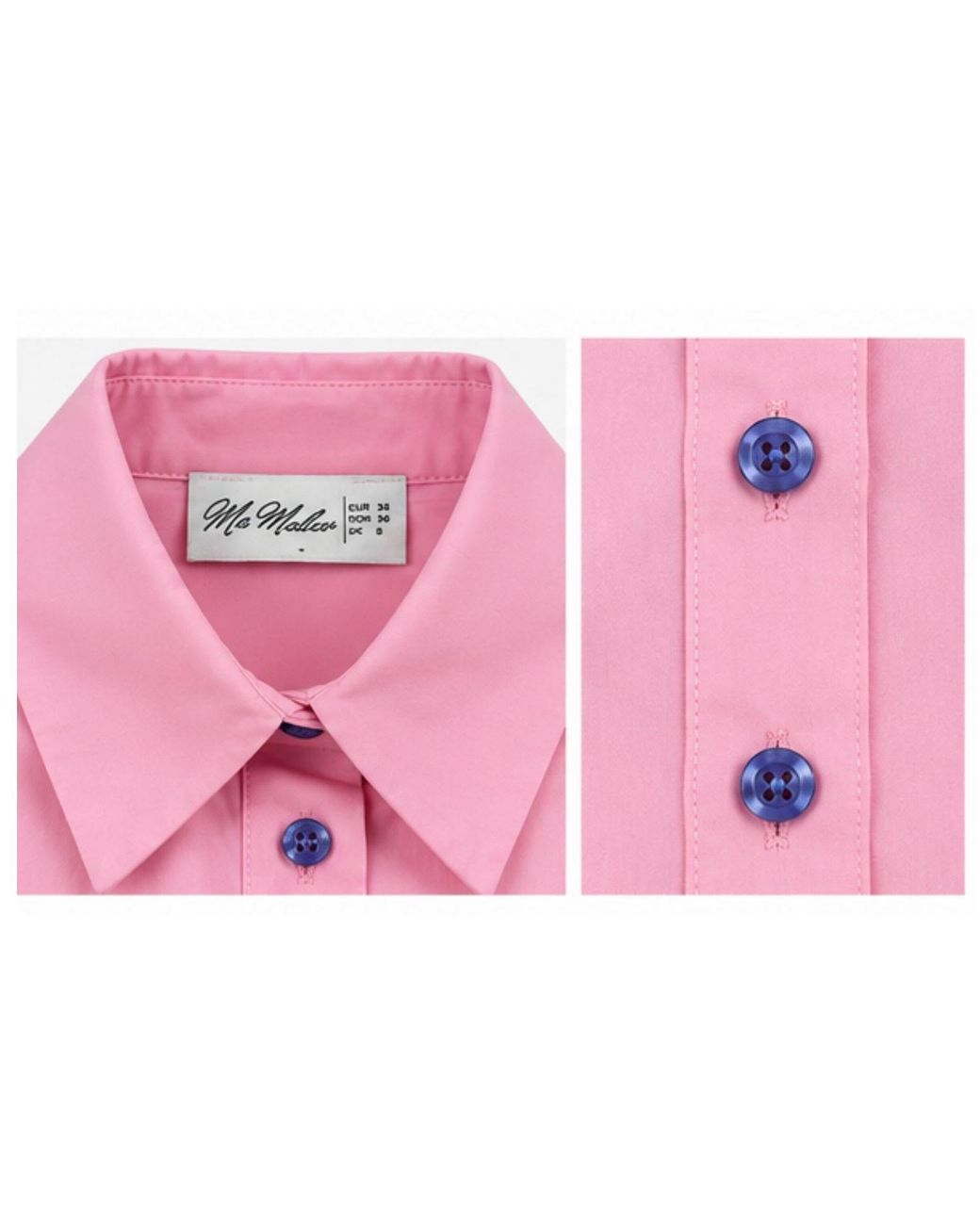 Ma Mulier Pink Crop Shirt