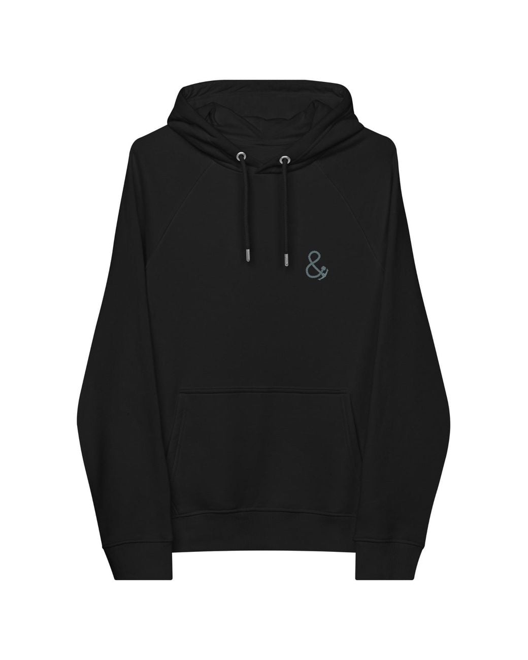 Anchor and Crew Black Just Drift. Seeker Organic Cotton Hoodie