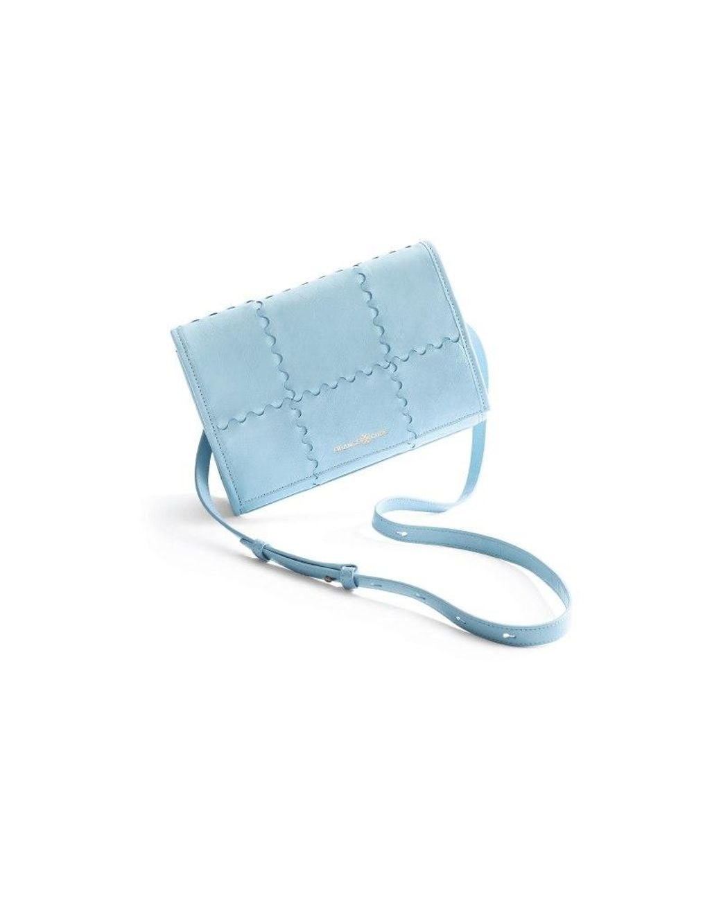 Orange Cube Blue Mosaic Crossbody Bag