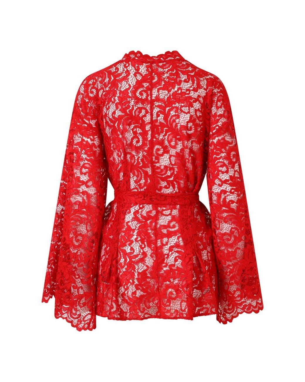 Belle -et-BonBon Red Valentina Cherry Short Kimono