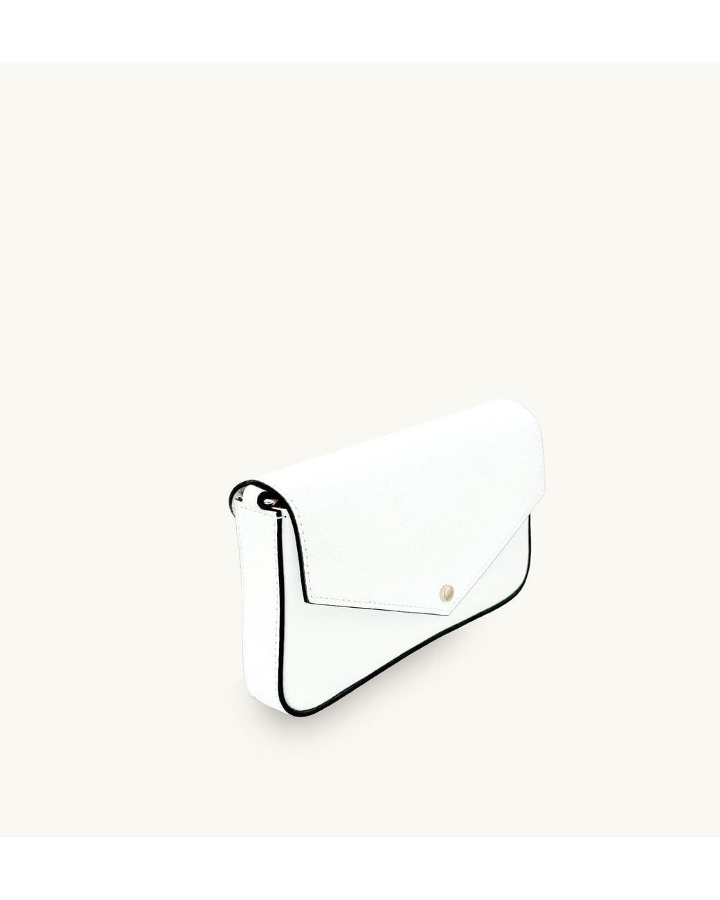 Apatchy London White The Munro Leather Shoulder Bag