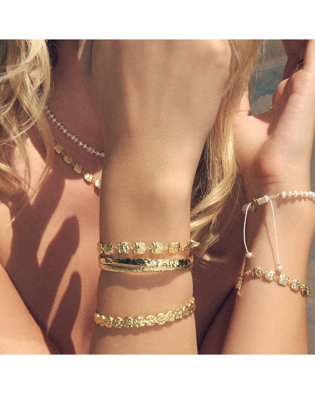 ARMS OF EVE Metallic Emilia Gold Bracelet
