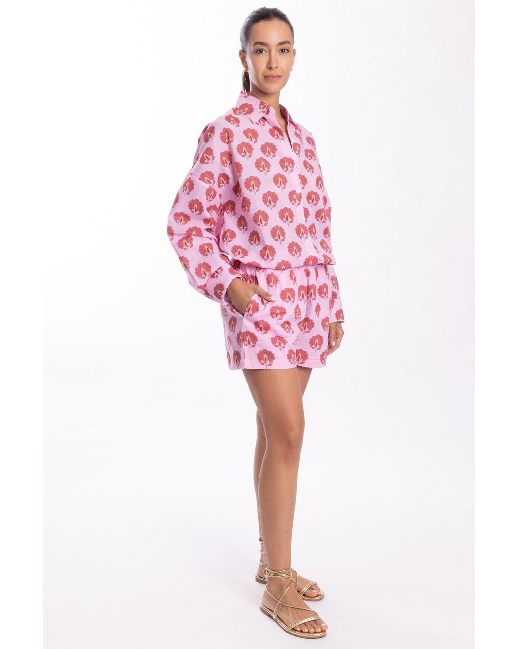 Bindu Pink Robi Blouse