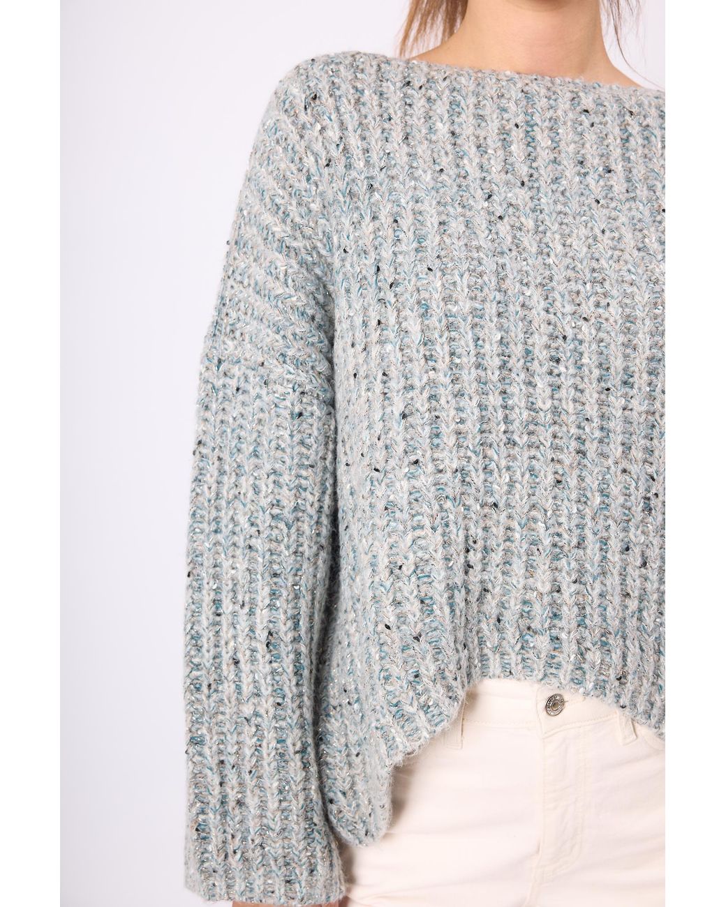 Peraluna Gray Maggie Thessaloniki Knit Subtle Glittered Jumper