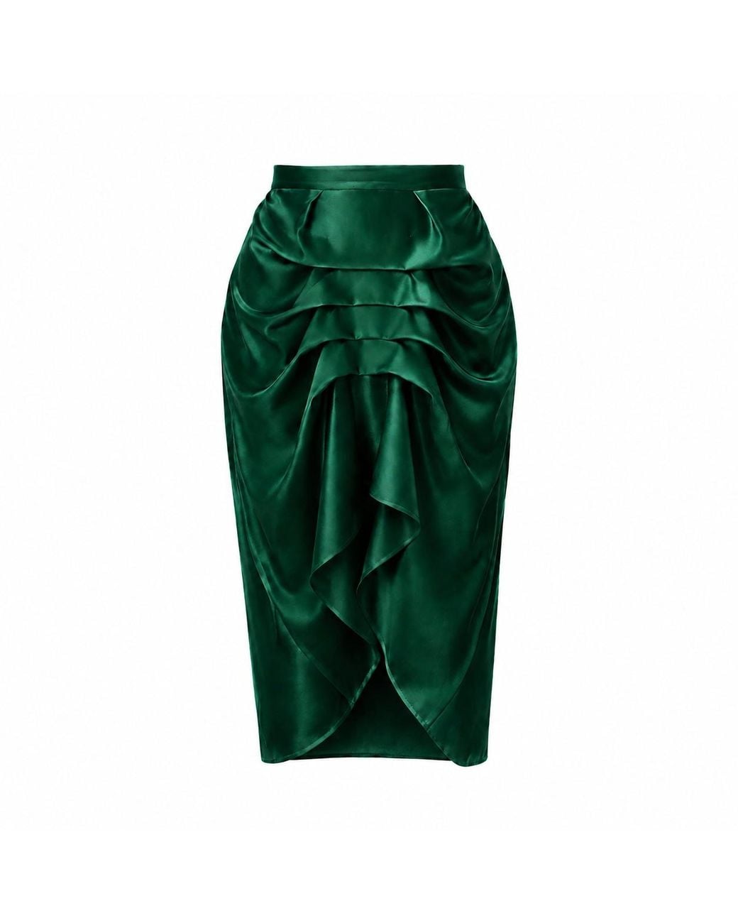 Lumina Eligma Green The Vanguard Skirt Silk