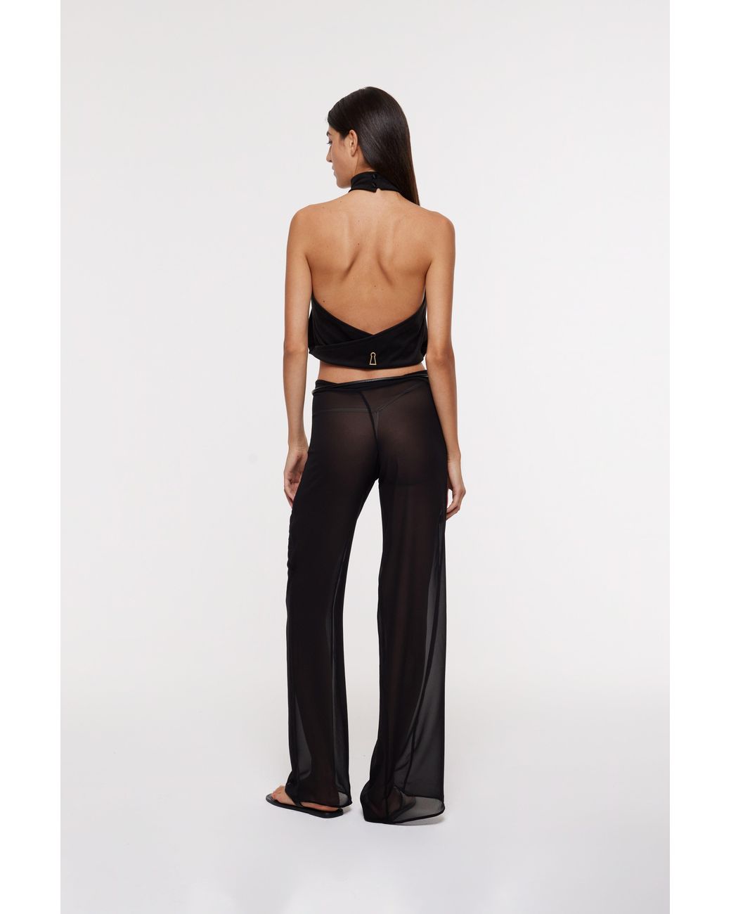 Bianca Resortwear Black Deva Wrap Trousers