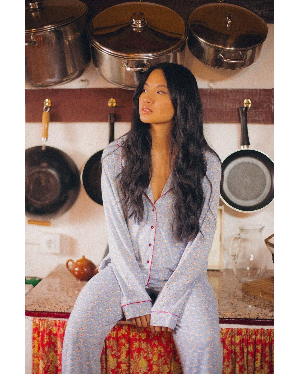 Wild Lovers Blue Edwina Pyjama Shirt