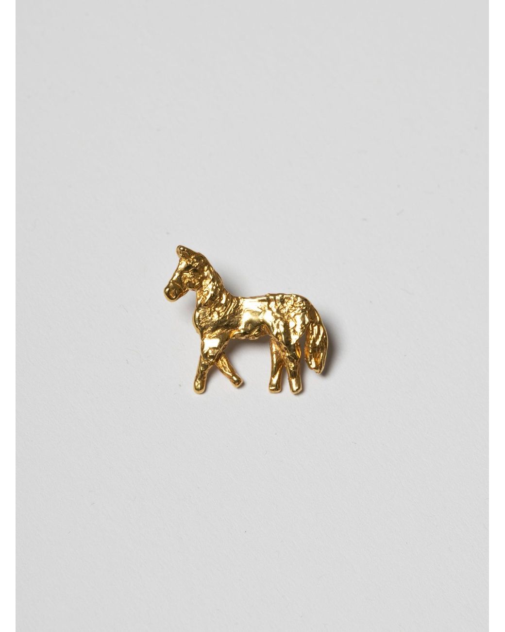 EVA REMENYI Metallic Horse Brooch