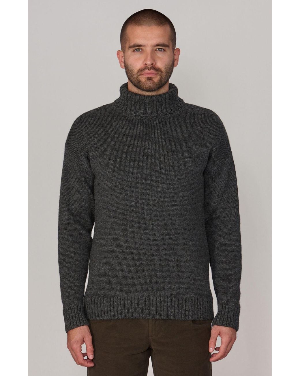 Paul James Knitwear Gray The Modern Submariner for men