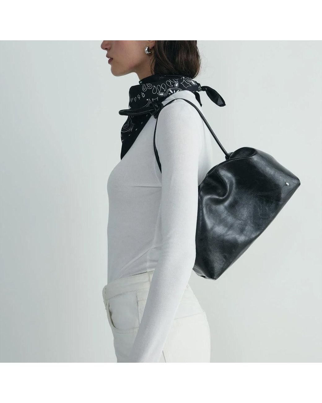 Sd Collection Black Cove Ruched Clutch