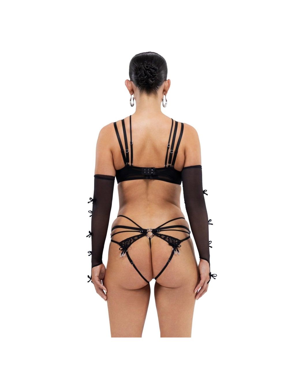 Zhilyova Black Aurora Open Cup Bra