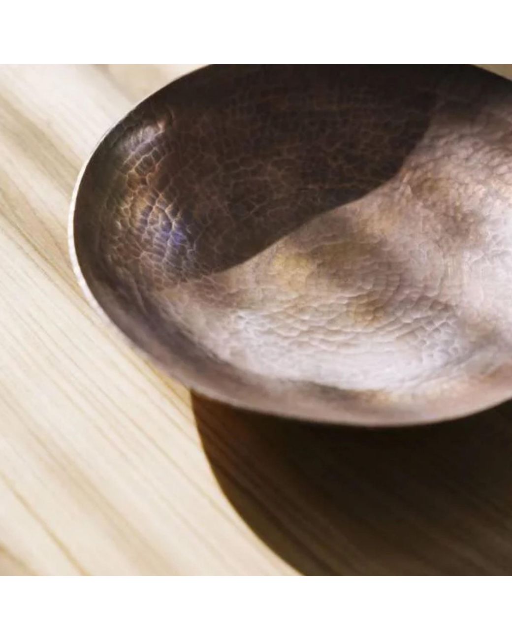 Anatoliacraft Brown Neutrals Hammered Copper Jewelry Dish