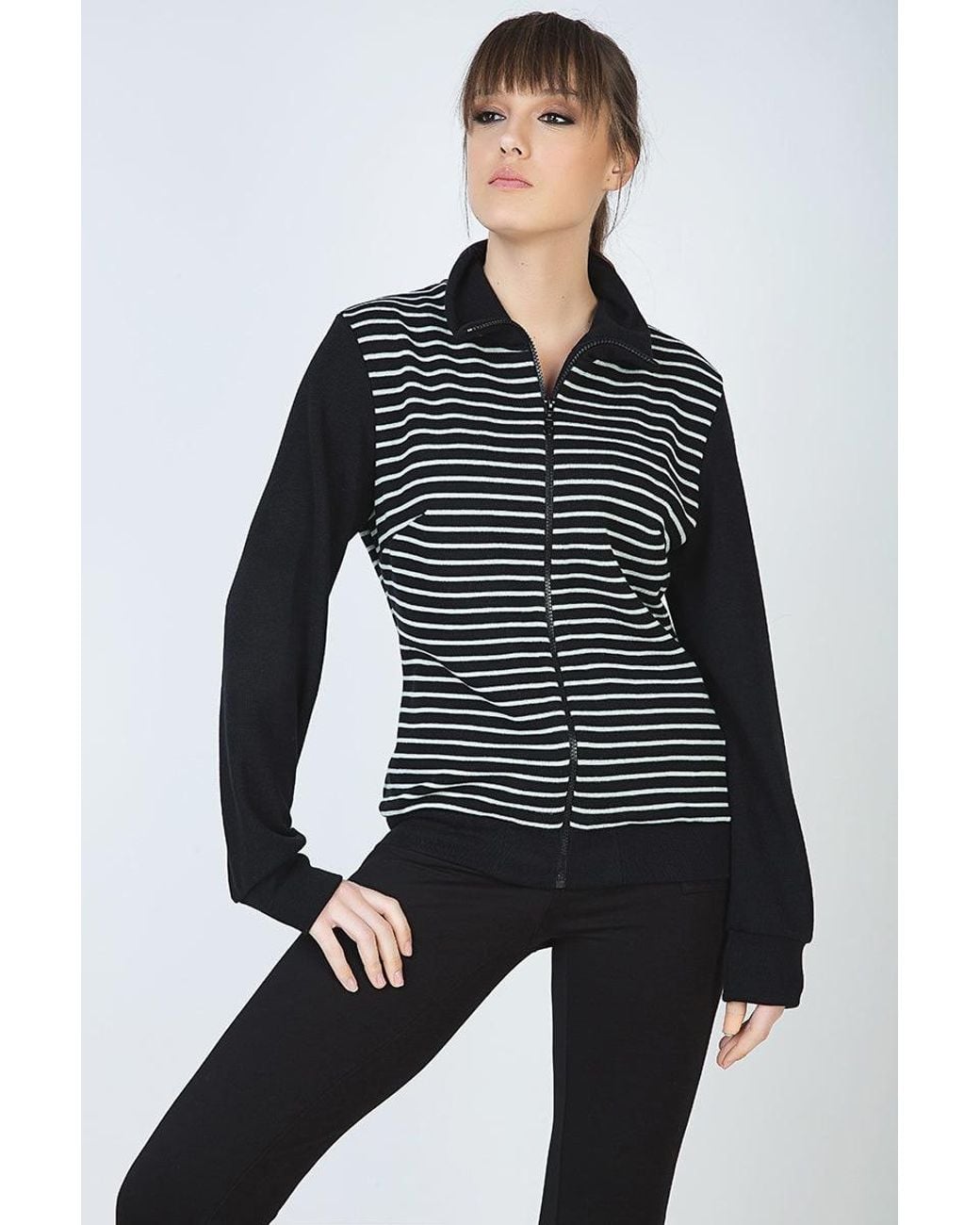 Conquista Black Long Sleeve Cardigan
