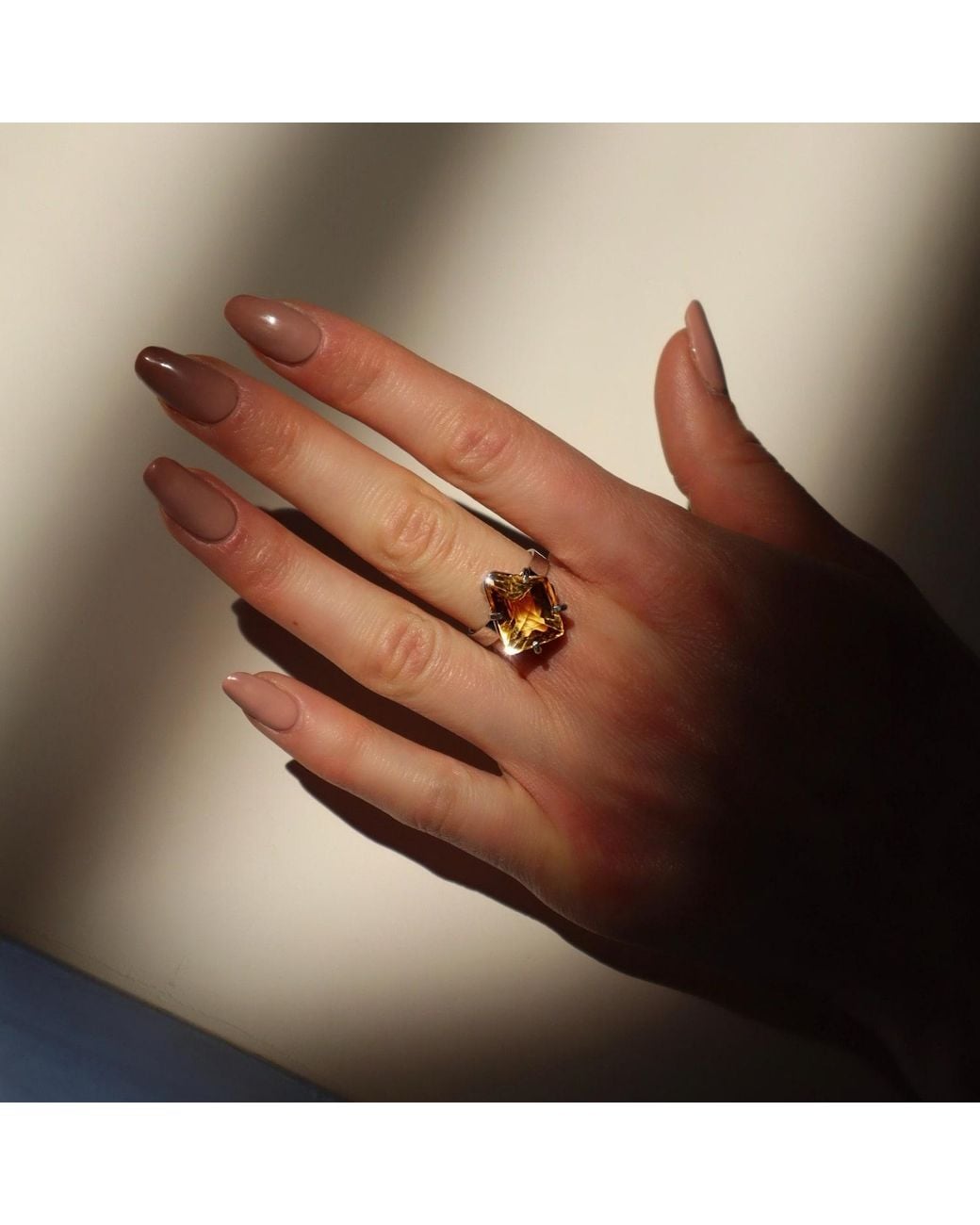 Mineralgems•Studio Metallic Citrine Quartz Ring