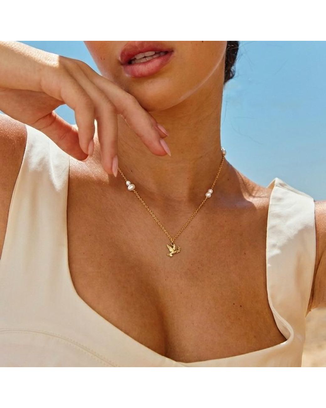 With Love Darling Metallic Peace Gaia Necklace