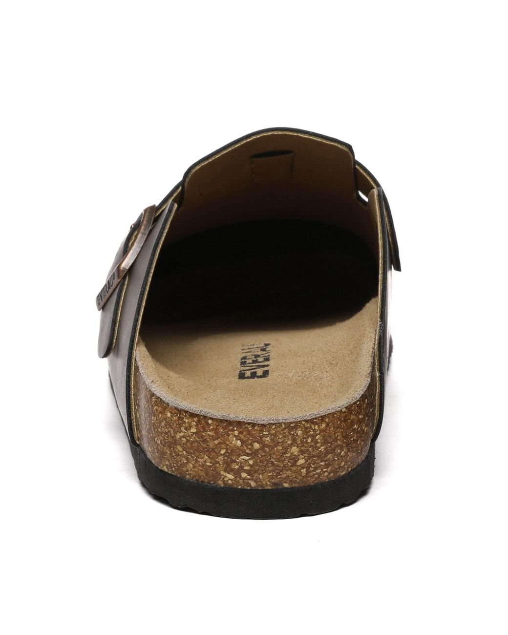 EverAu Australia Brown Hardhead Leather Comfort Clog Sandals for men