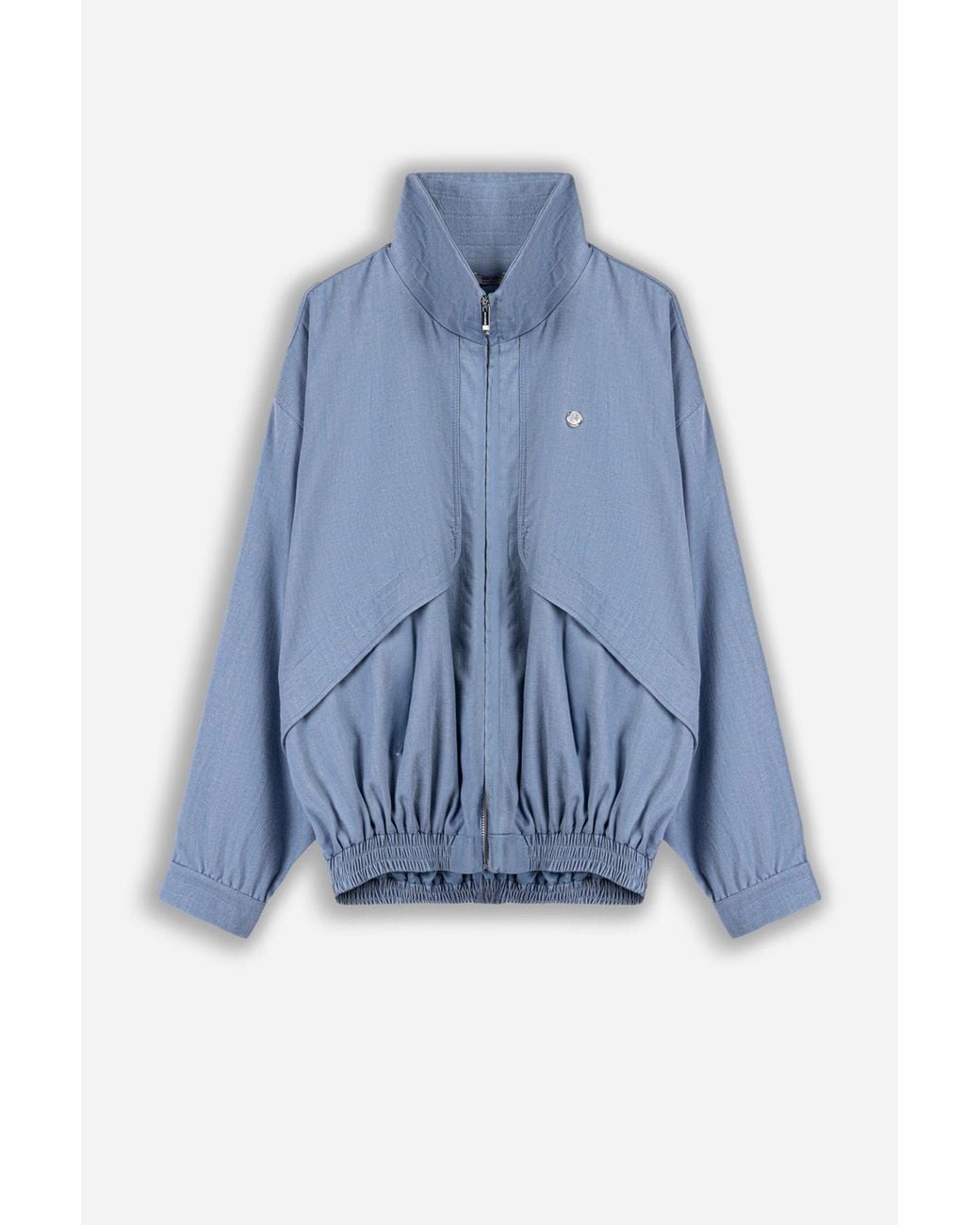Nocturne Blue Zip Pocket Stand Collar Jacket