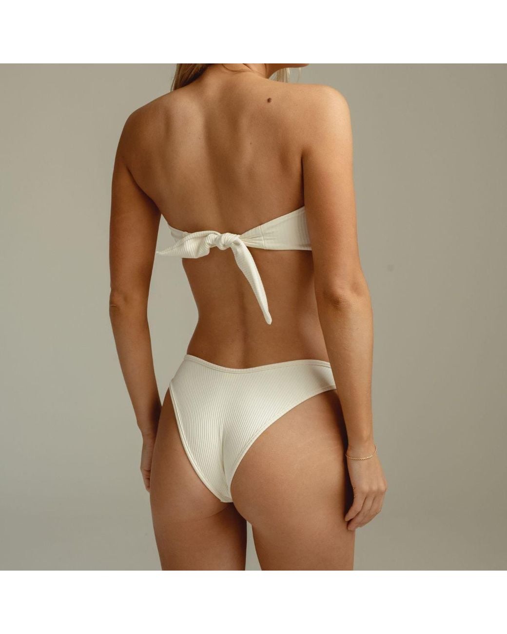 Montce Natural Cream Rib Lulu Bikini Bottom
