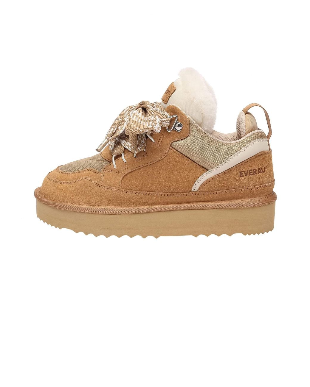 EverAu Australia Natural Marbled Lace Up Platform Boots