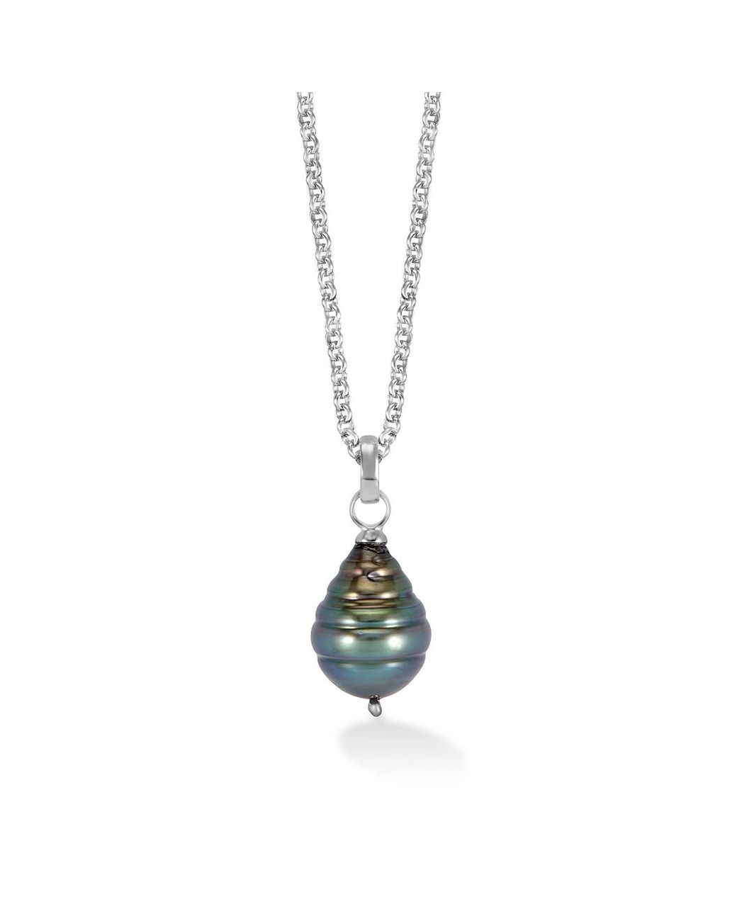 Dower & Hall Metallic Tahitian Luna Pearl Pendant for men