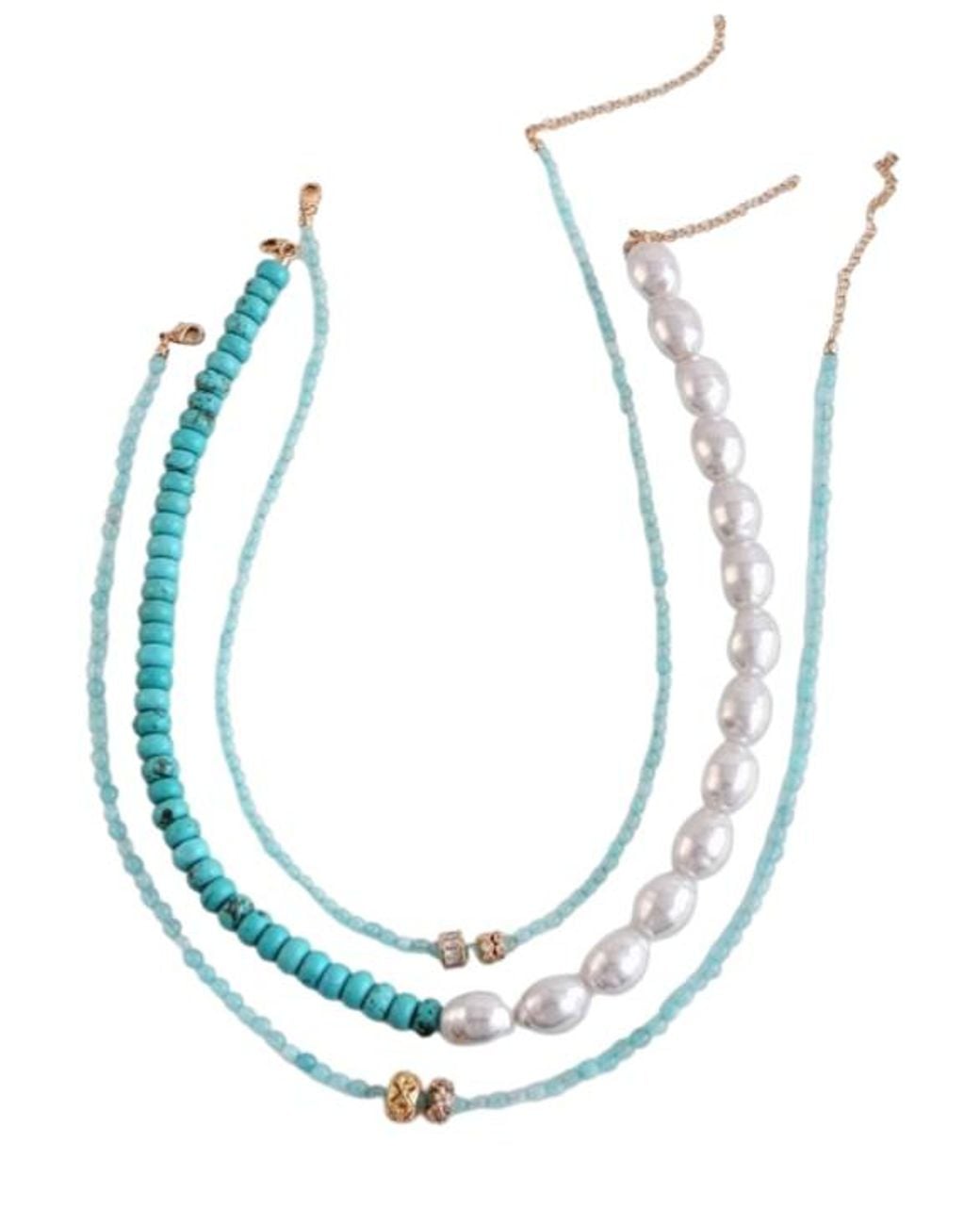 MacRae & Co Pink Ann Trio Necklace