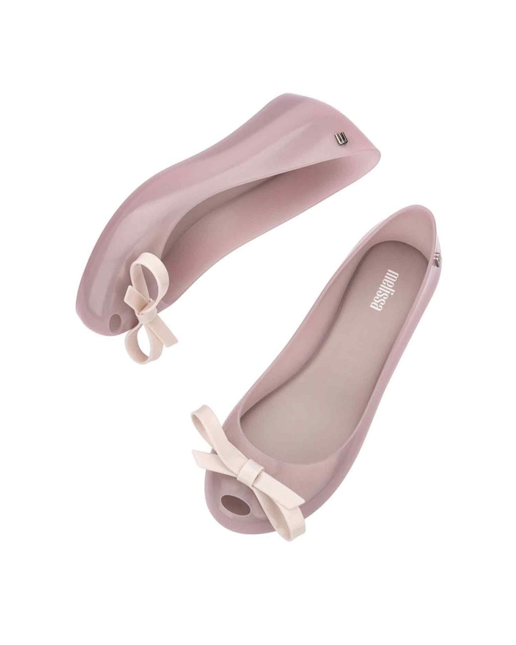 Melissa Pink Neutrals Ultragirl Bow Iii Ballet Flat