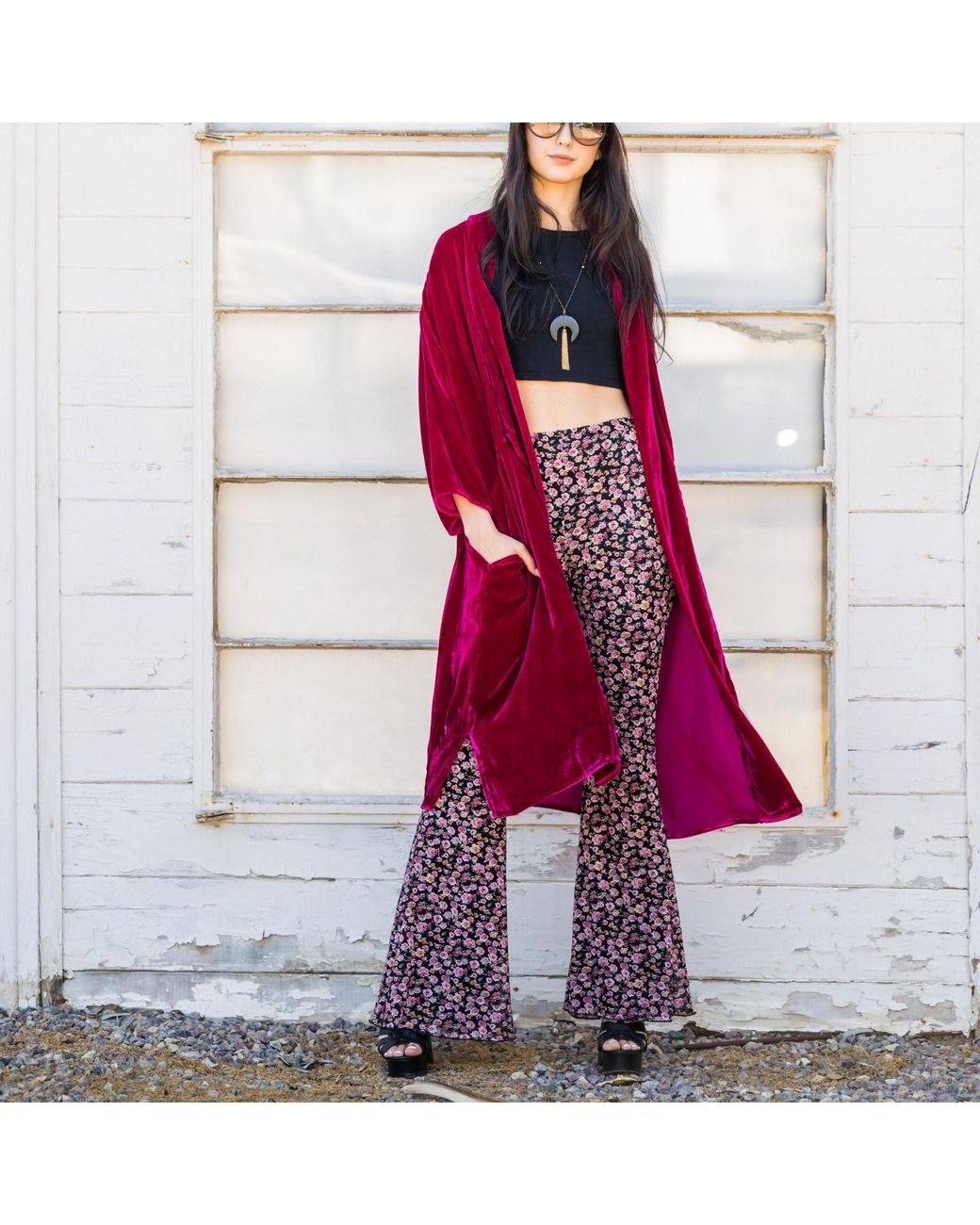 Jennafer Grace Red Zandra Silk Velvet Koi