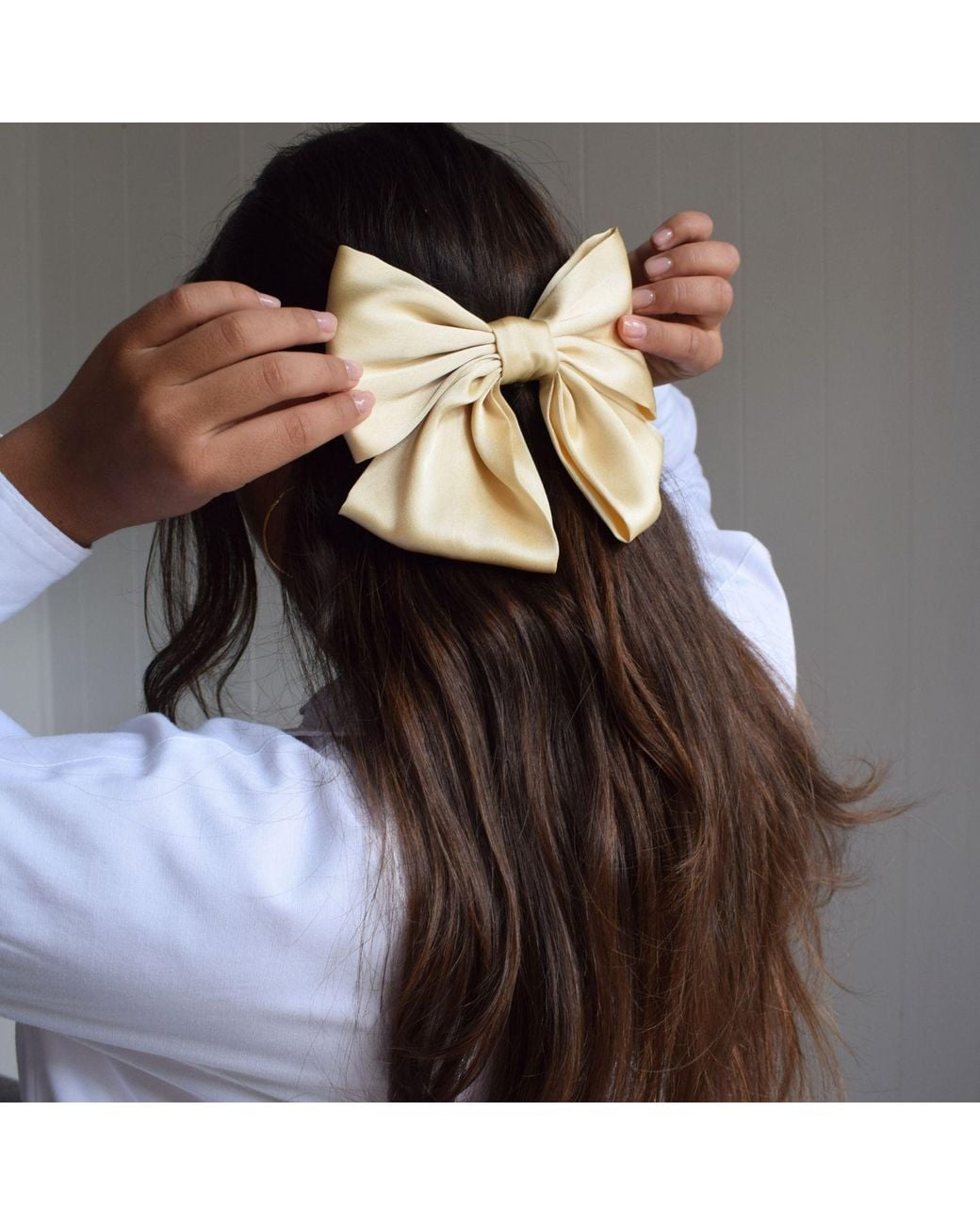 Sylk Blue Short Hair Bow