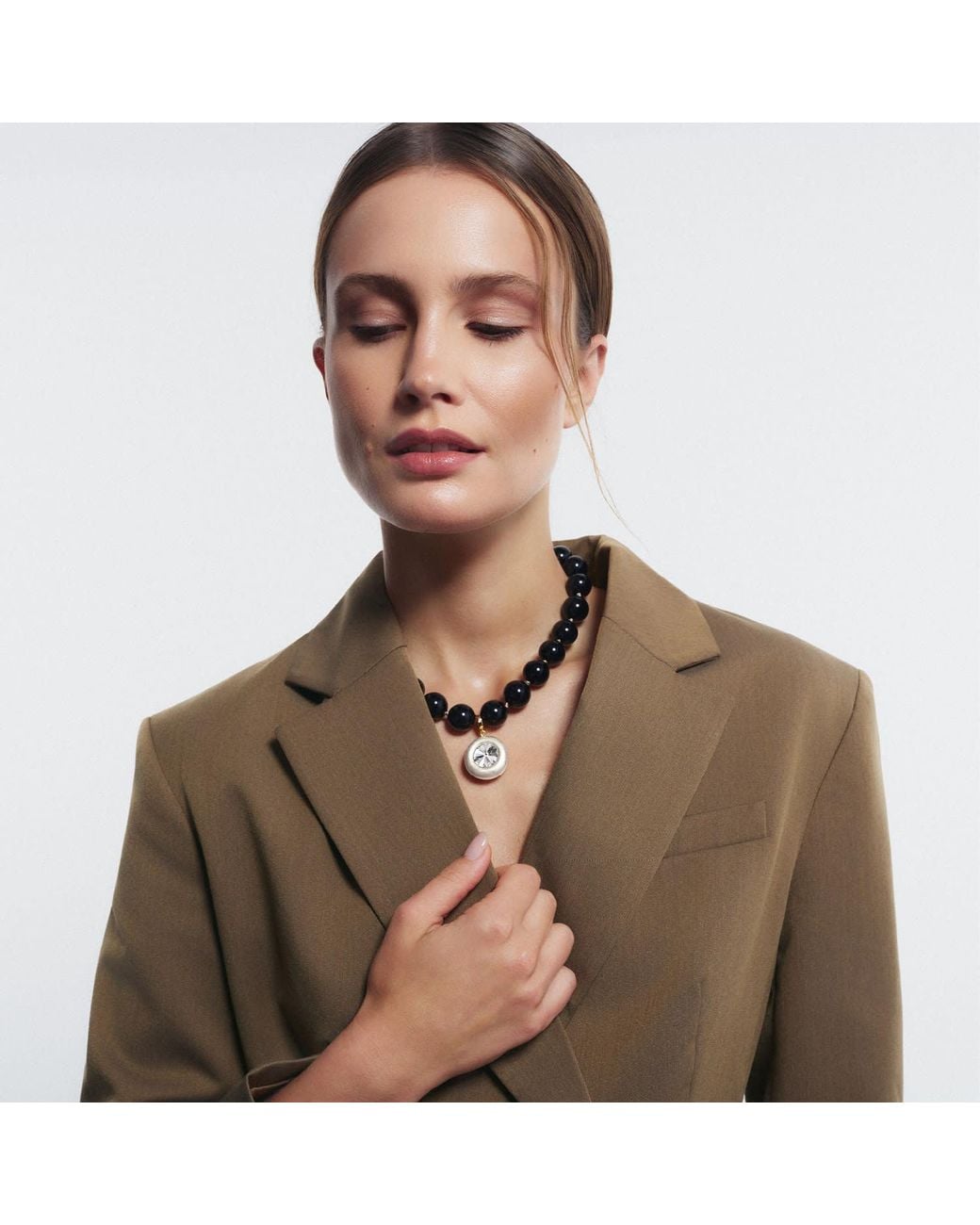 Saule Label Black Lola Onyx Necklace