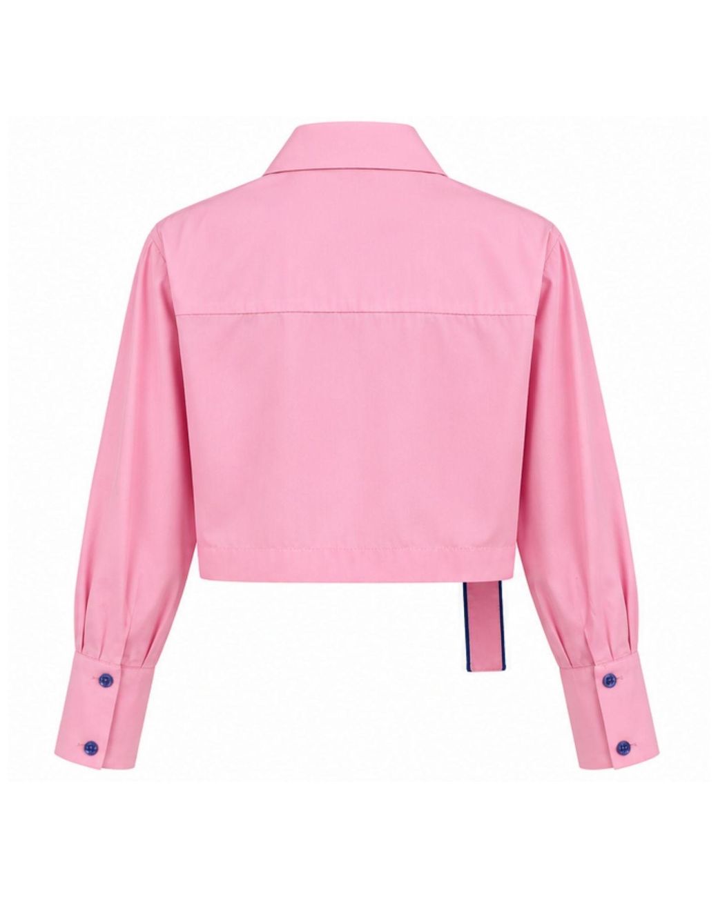 Ma Mulier Pink Crop Shirt