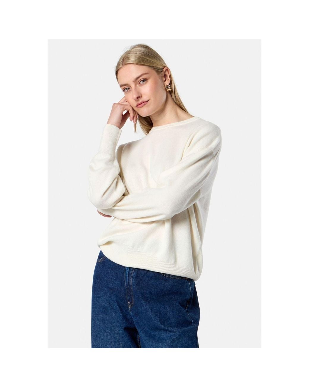 Helen Mcalinden White Neutrals Carly Winter Cashmere Sweater