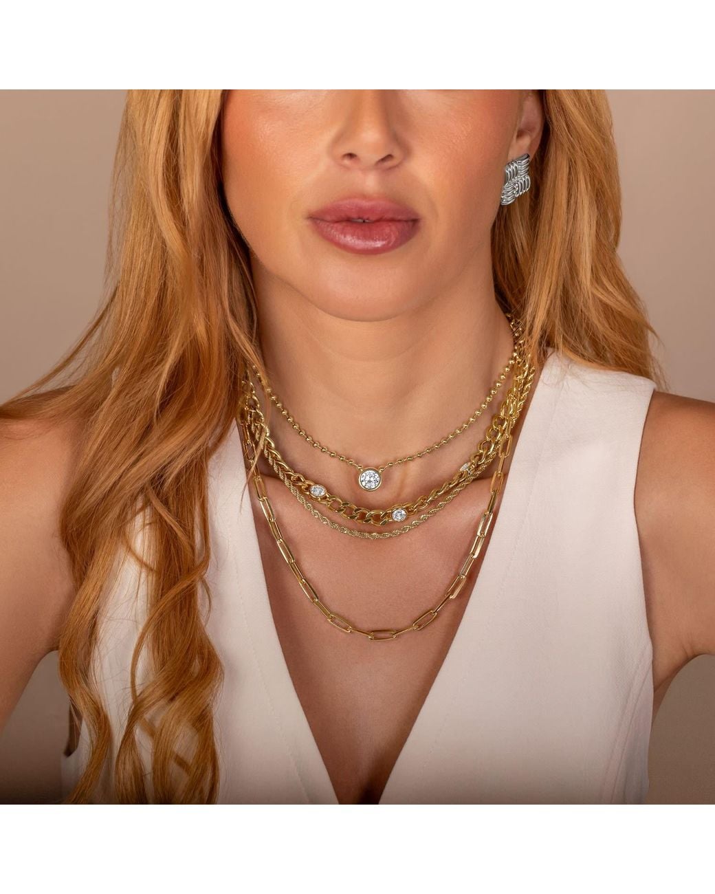 SHYMI Metallic Rope Necklace